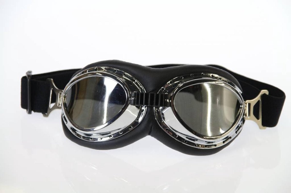 Chrome rider motorbril donker glas