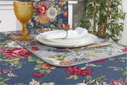 Placemat donkerblauw met kleurige bloemen - Kate Navy