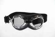 Chrome rider motorbril zilver reflectie glas