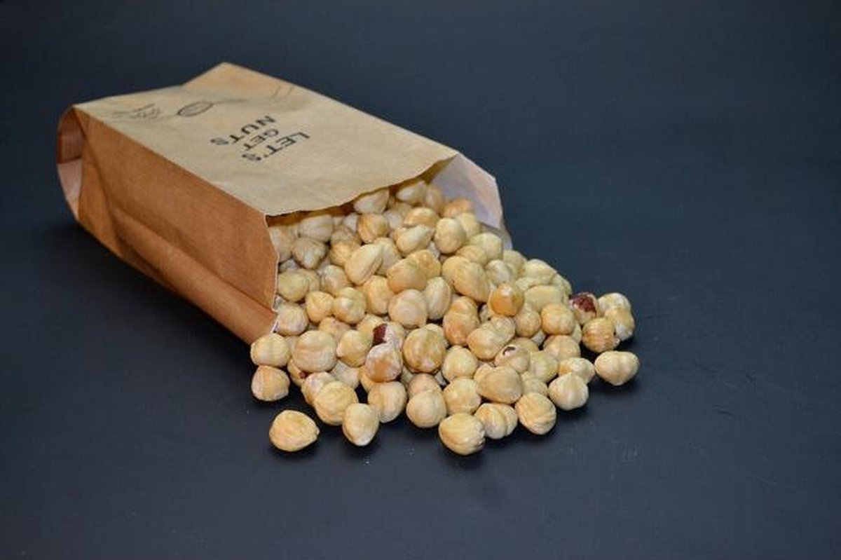 Hazelnoten wit | biologisch | gebrand zonder zout | 250 gram