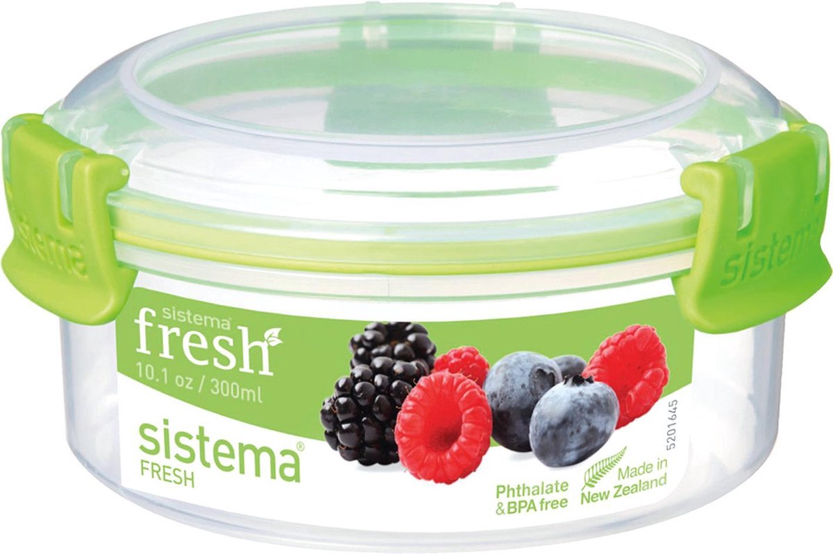 Sistema Fresh voorraaddoos - rond groen - 300ml