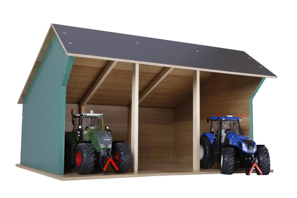 Kids Globe Boerderijschuur voor tractors groot 1:12 hout 610193