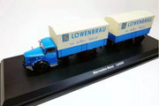 Mercedes-Benz L6600 + Zweiachs-Anhänger 'Löwenbräu' - 1:43 - Schuco