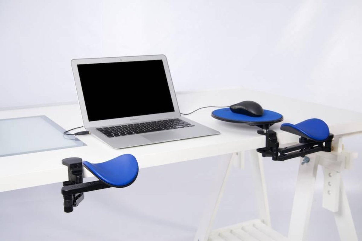 Ergorest met 13 cm schelp blauw