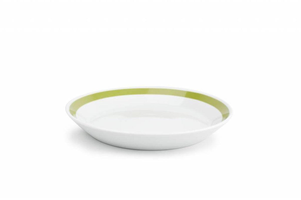 STRIPES diep bord 23cm (groen) set/6
