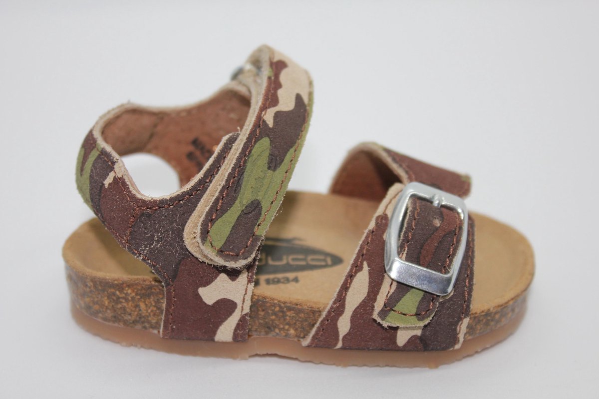 Balducci jongenssandaal - camouflage - leer - mt 20