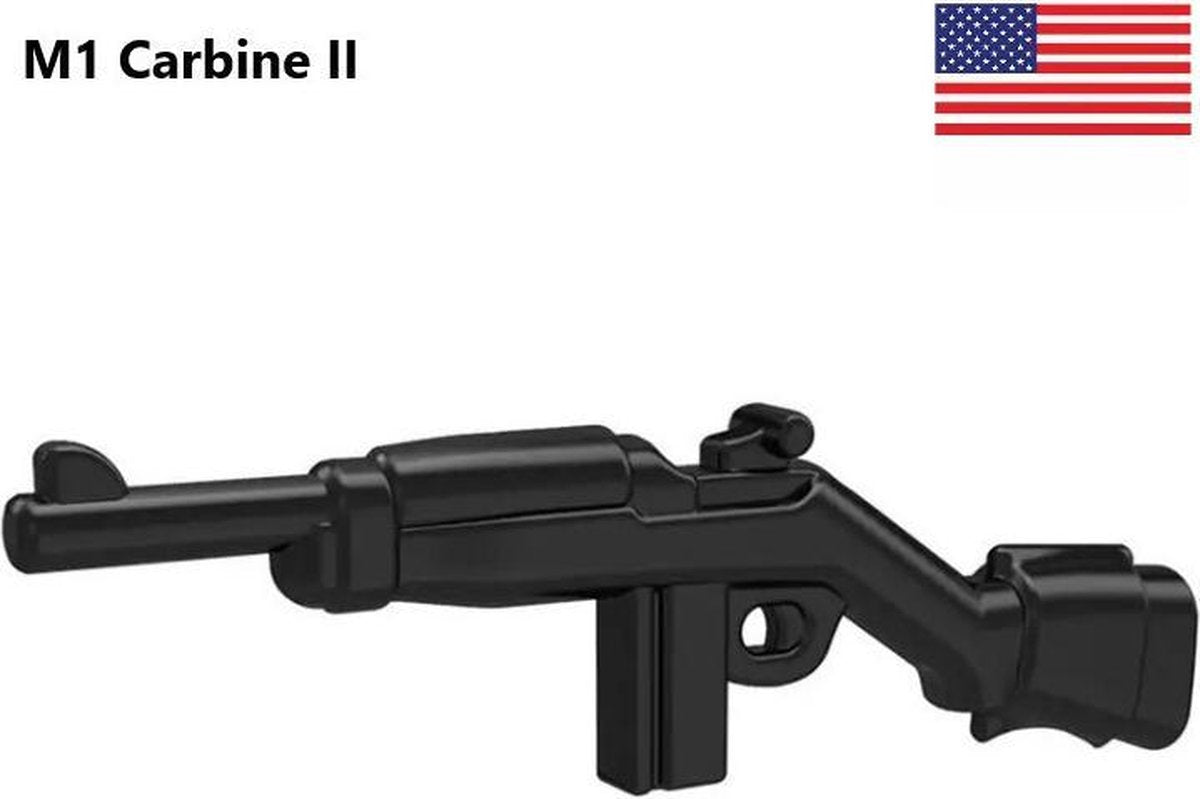 G38 - 10x Amerikaanse M1 Carbine II - WW2 Bouwstenen - Lego fit - WW2 - Soldaten - Militair - Tank - Army - Bouwstenen - Wapens - Geweren - Brick - Tweede Wereld Oorlog - Mini-figures - Leger - Duits - Navy Seals