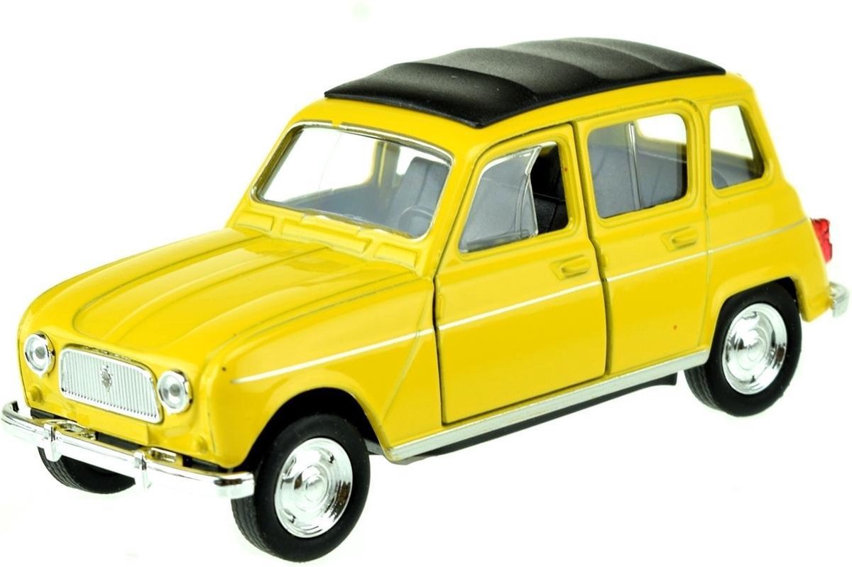 Toi-toys Auto Renault 4 Geel 10 Cm