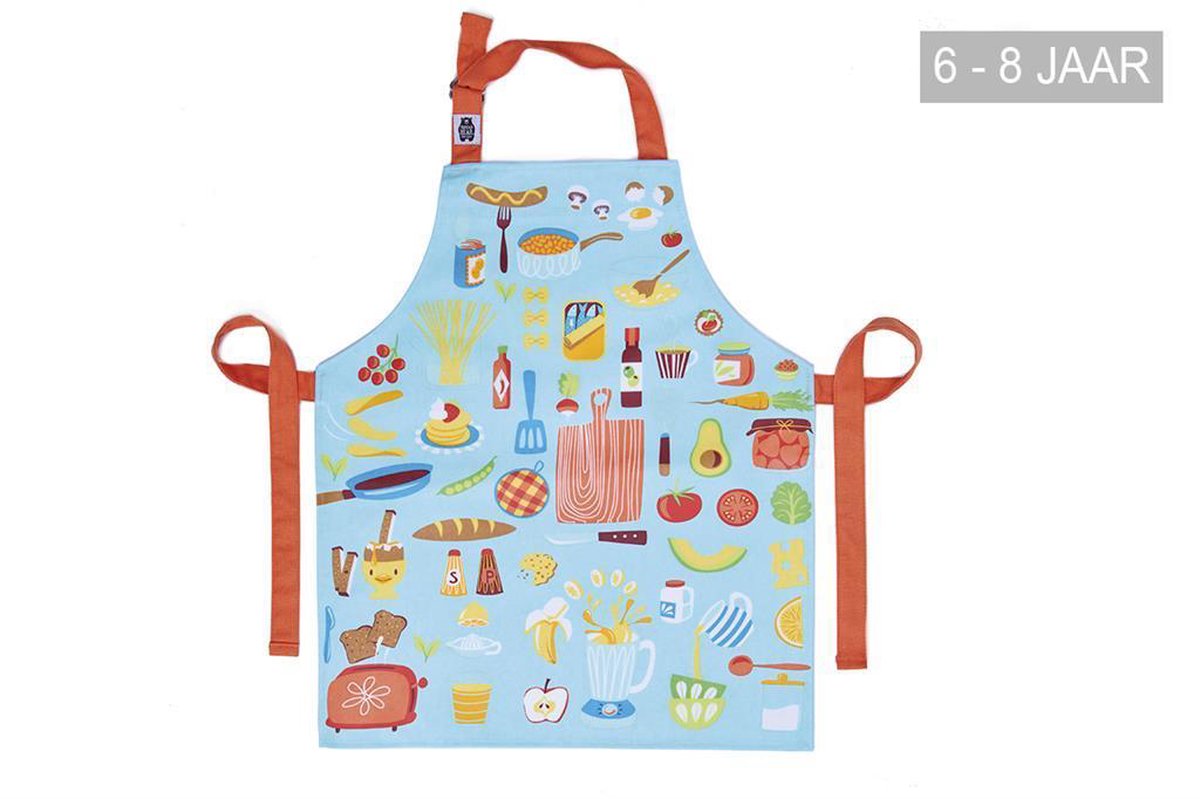 Threadbear Katoenen Schort 50 X 42 Cm Multicolor Keuken