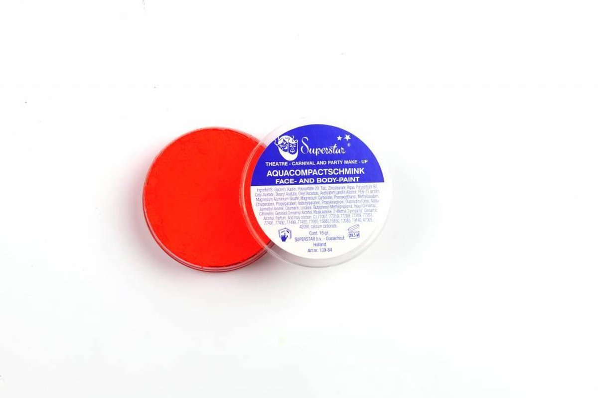 Superstar Waterschmink Dark Orange 16 Gram Oranje