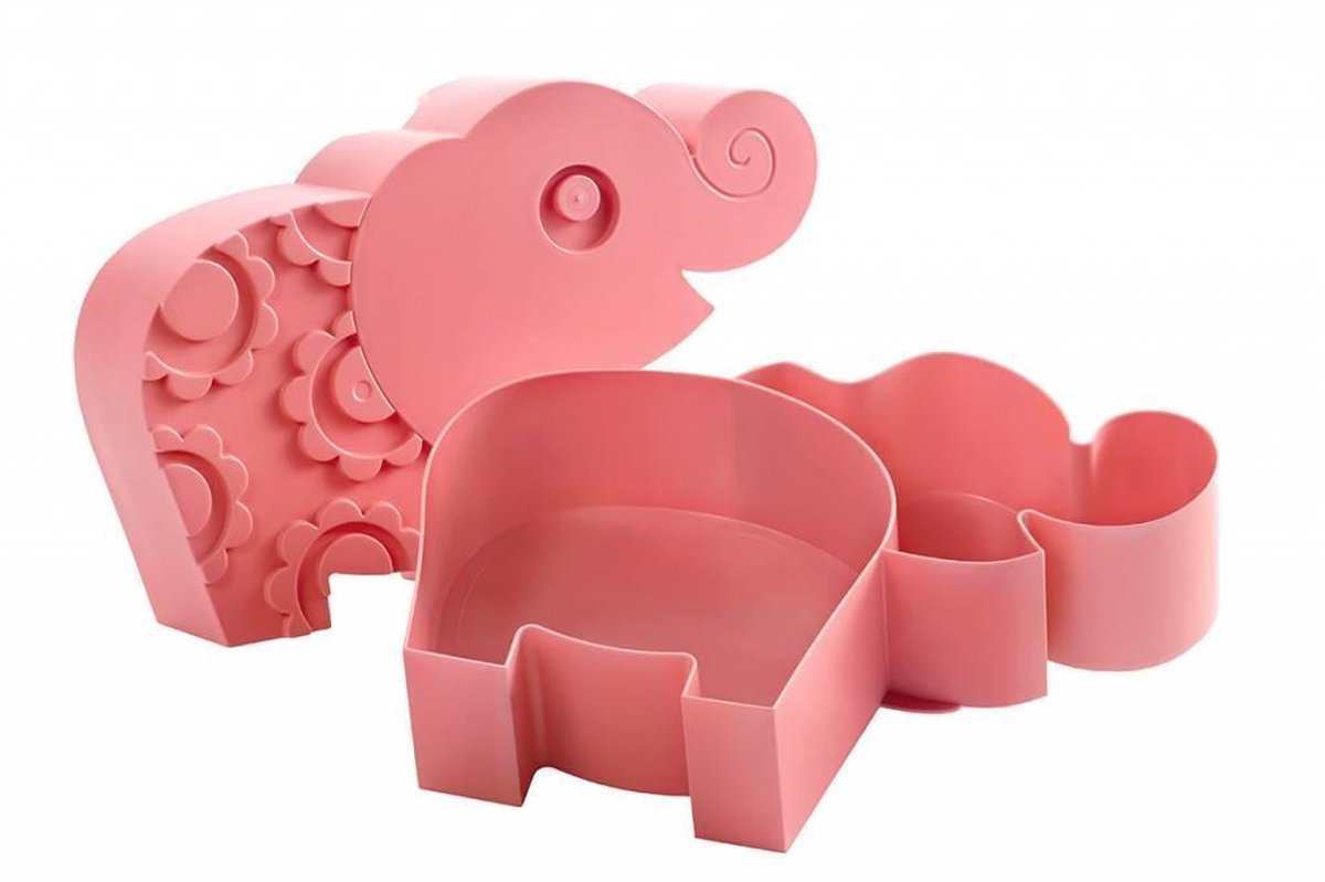 Brooddoos olifant roze | Blafre