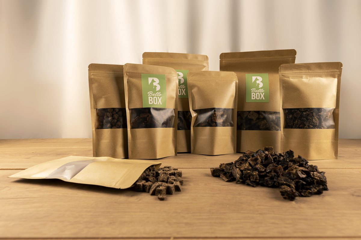 Bellobox - beloningsbox - Hondensnacks - 100% natuurlijk - trainingssnacks - cadeaubox