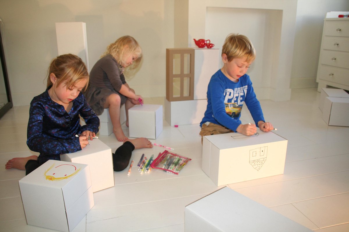 Big Bricks 9-delig Bouwspeelgoed van Karton - Bouwstenen