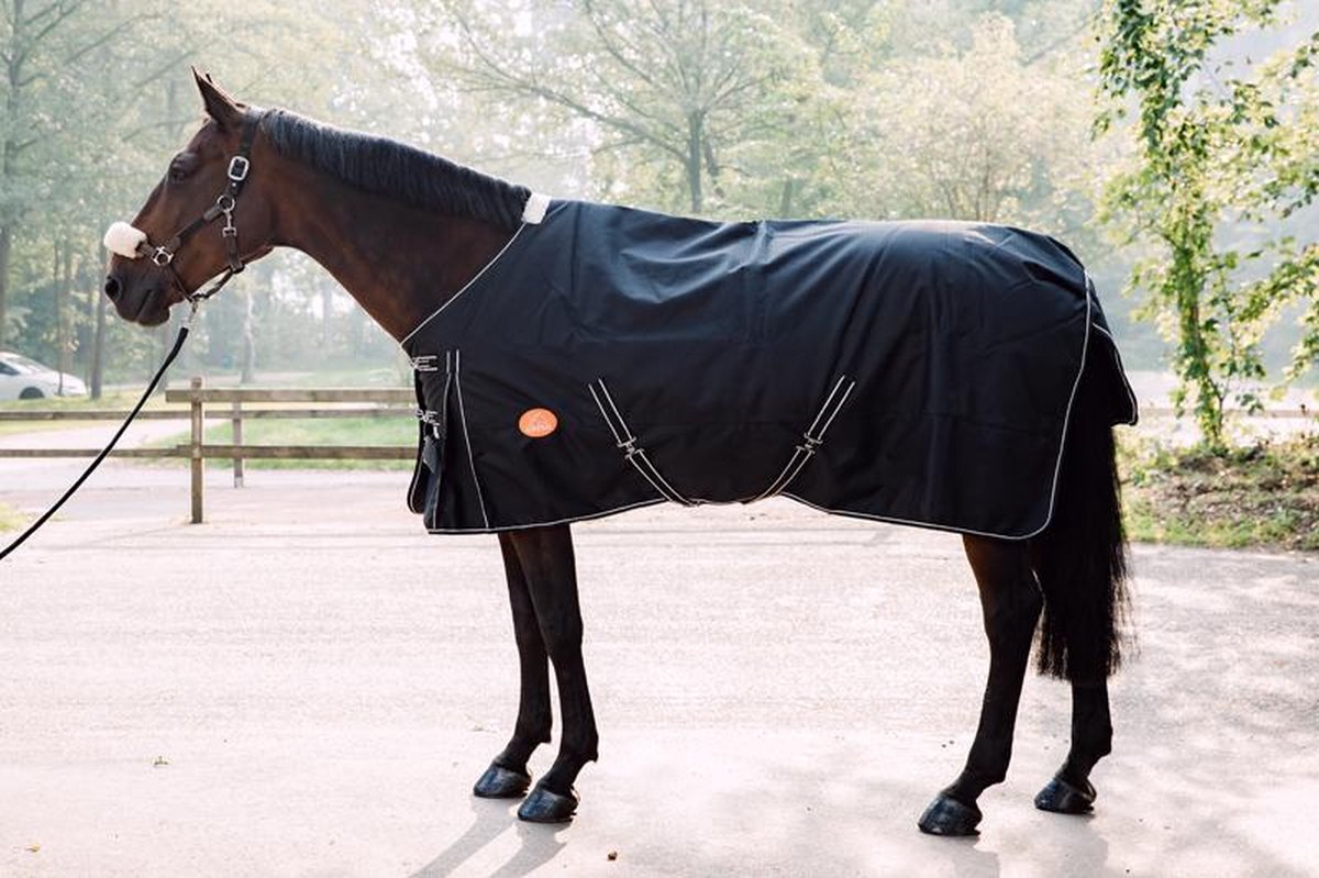 G-Horse | Outdoor Regen/Winter deken | 200 gram | 215 cm | Zwart | 600DN