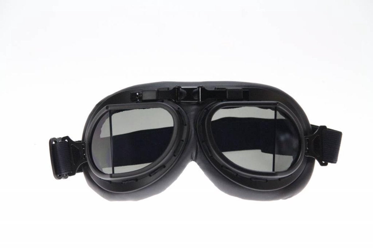 Zwarte pilotenbril donker glas