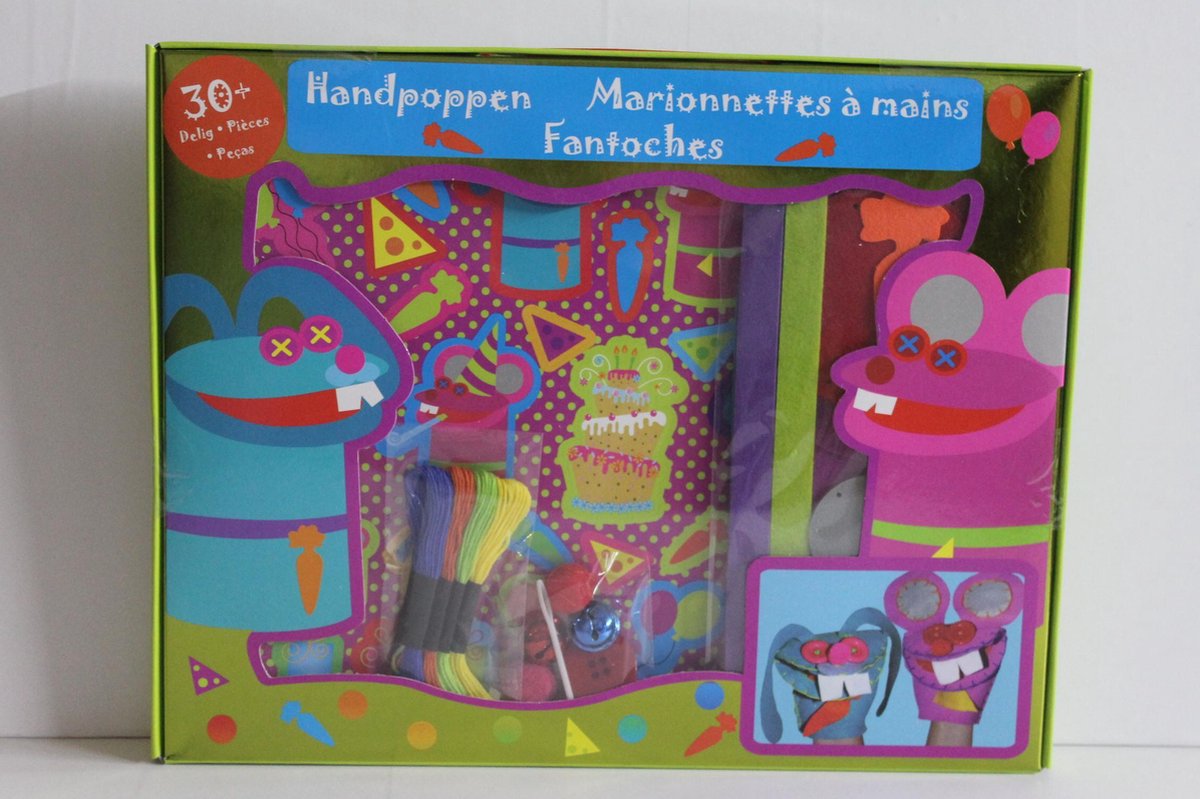 Knutseldoos / pakket - Handpop maken 30 delig