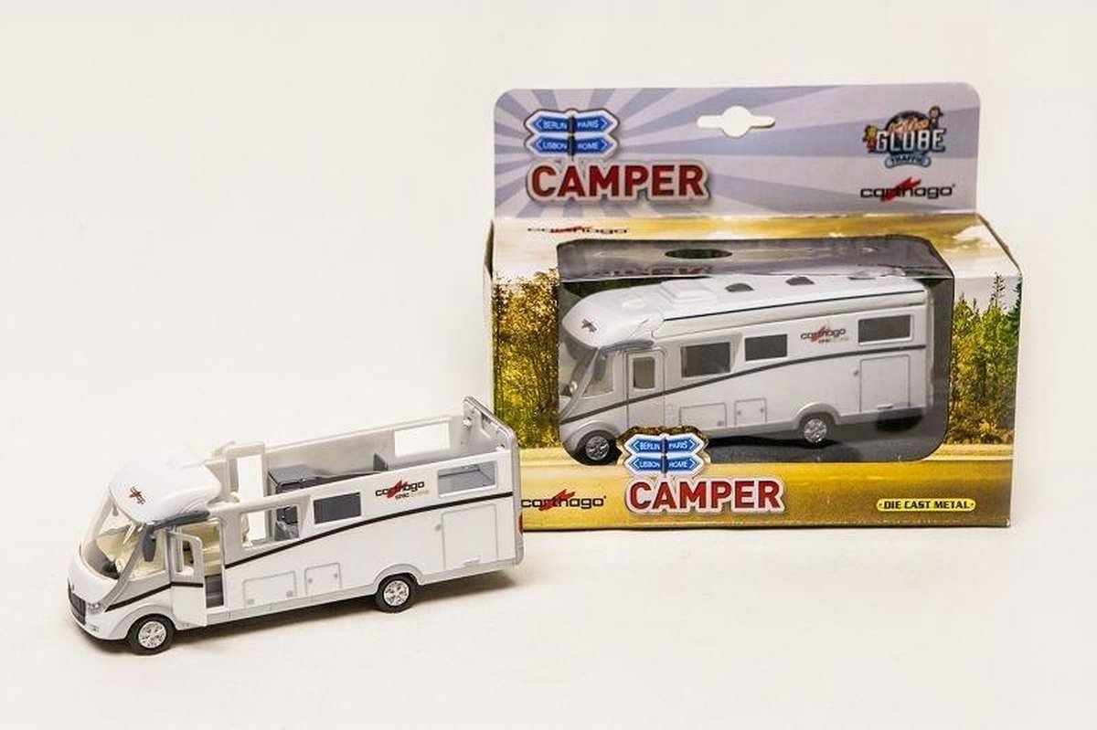 Die Cast Pull Back 'Carthago Camper' met Licht - 16 cm