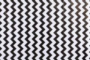 MixMamas Tafelzeil Zigzag - 120 x 200 cm - Zwart/Wit