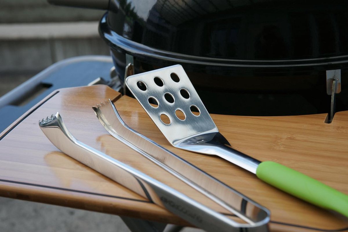 Outdoorchef Bestekset "Starter" 2-delig - Groen. Zilver