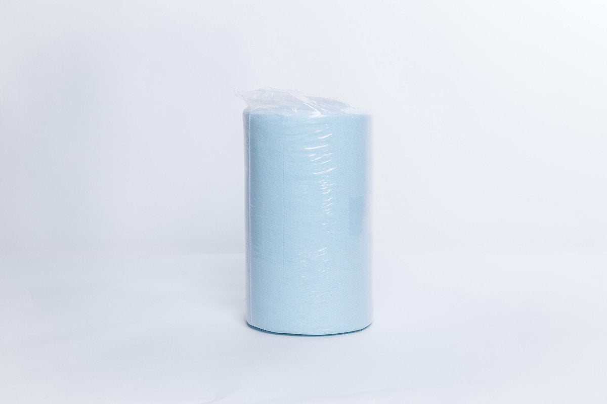 Schoonmaak doeken blauw extra absorberend - rol 130 doeken