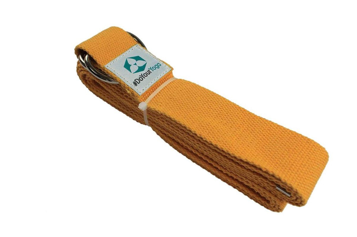 #DoYourYoga - Yogariem - »Madira« - 100% katoen met stabiele metalen ringsluiting - 260 x 3