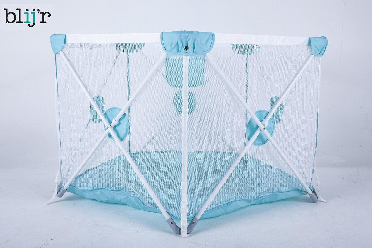 Blij'r Donny - Kinder Box met vaste bodem opvouwbaar met draagtas - blauw