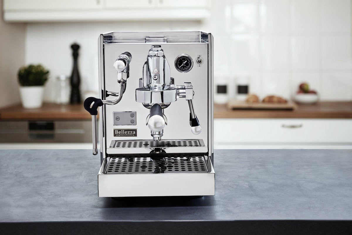 Bellezza Chiara V Push&Go - Espressomachine - Barista Koffiemachine - Inox - Pistonmachine - Barista - Inclusief Gratis CasaBarista Toolset
