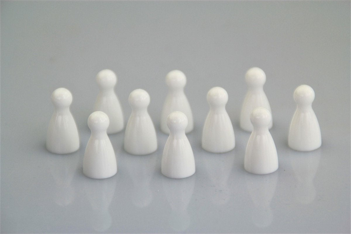 Pionnen - Wit - 100 stuks