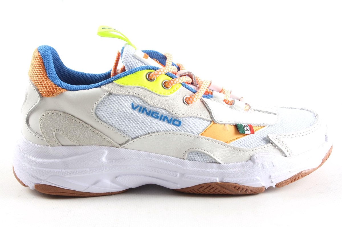 Jongens Veterschoenen & Klitteband Vingino Vingino Danny Vb41-1102-04 Wit - Maat 33