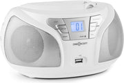 Groovie WH Boombox Bluetooth CD UKW AUX MP3 wit