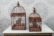 Gietijzeren Vogelkooien (set) Bruin