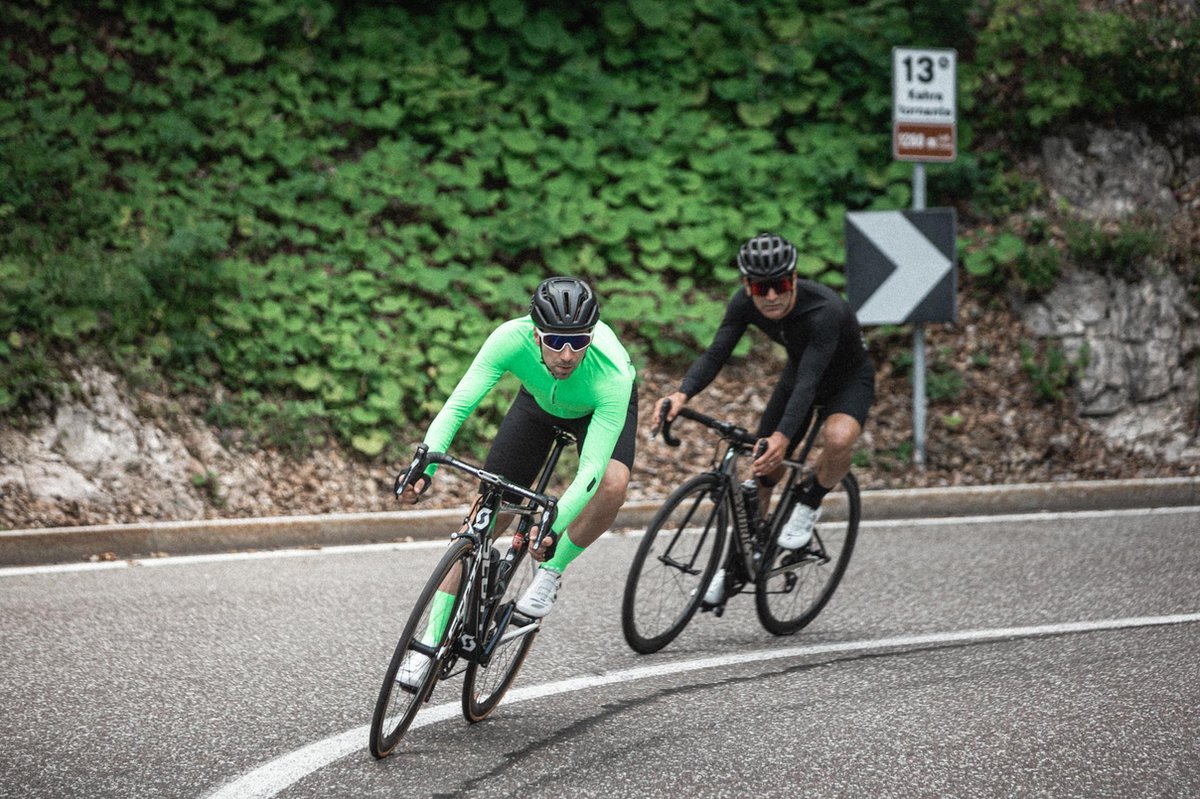Q36.5 Fietsshirt Lange Mouwen L1 Pinstripe X - Olijfgroen - XL