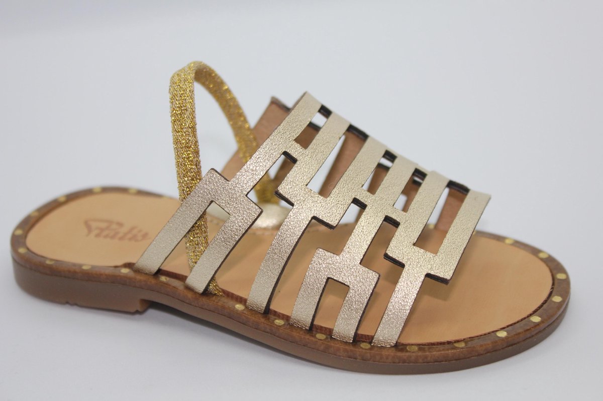 Platis meisjessandaal - goud - leer - maat 24