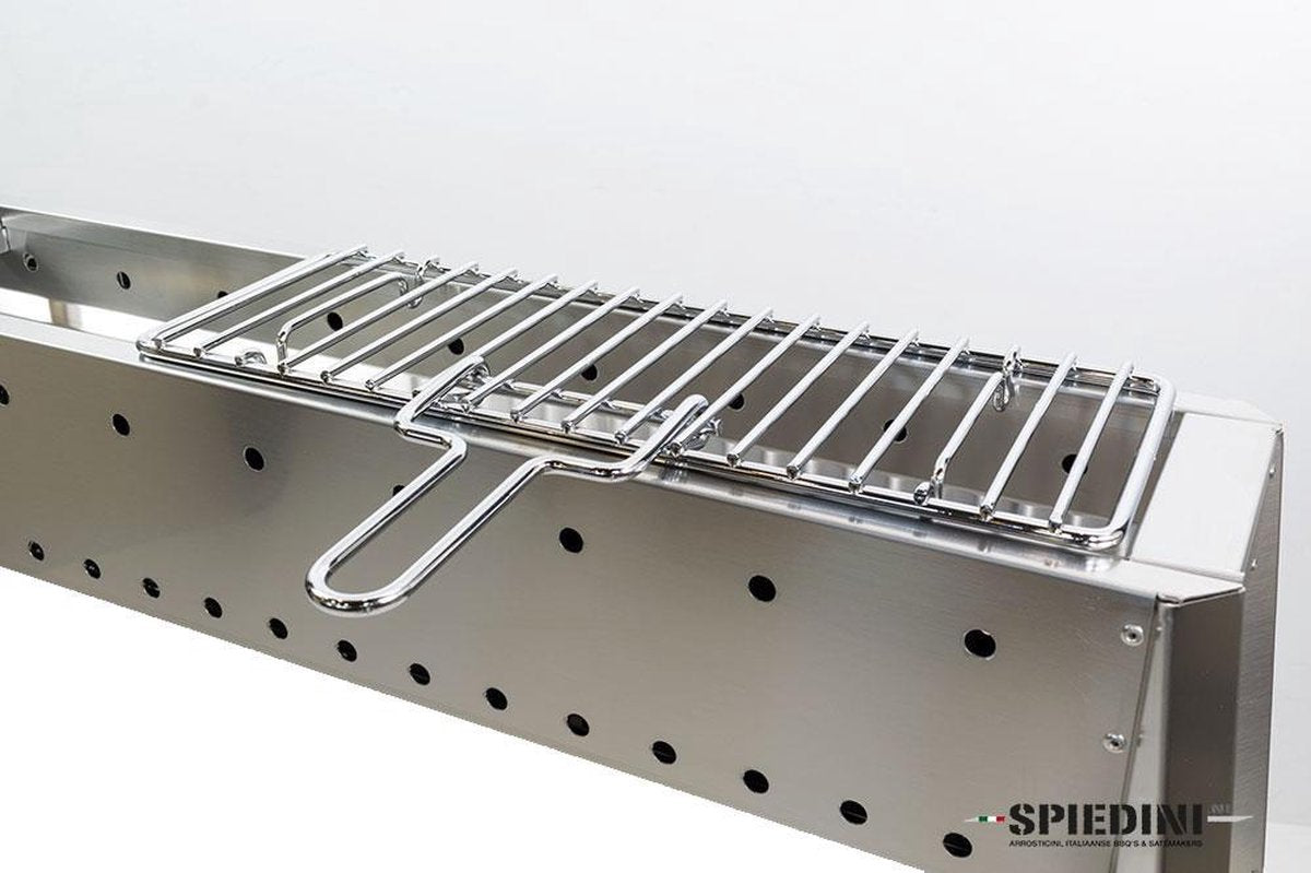 Spiedini - GrillRooster voor Torino of Miami BBQ - Barbecue rooster: 37 x 13 cm - RVS