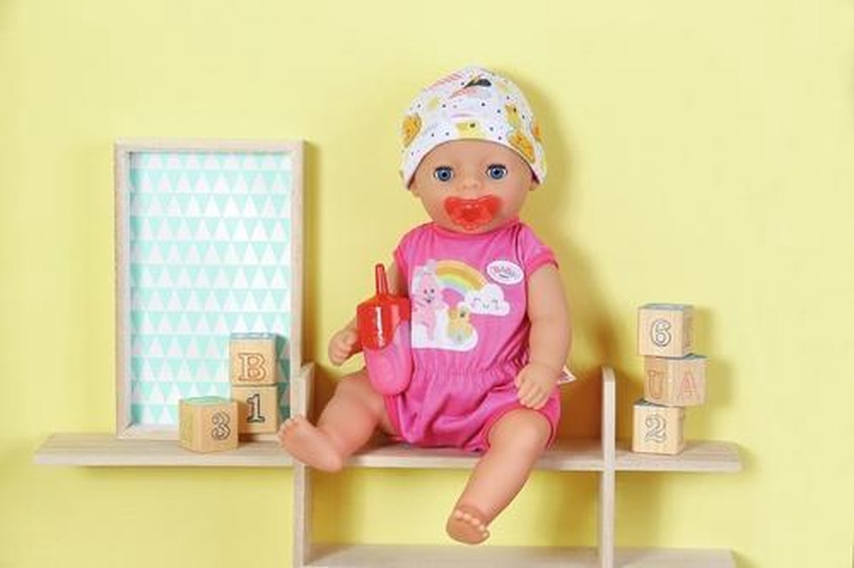 Baby born Little Flesje En Speentje Roze
