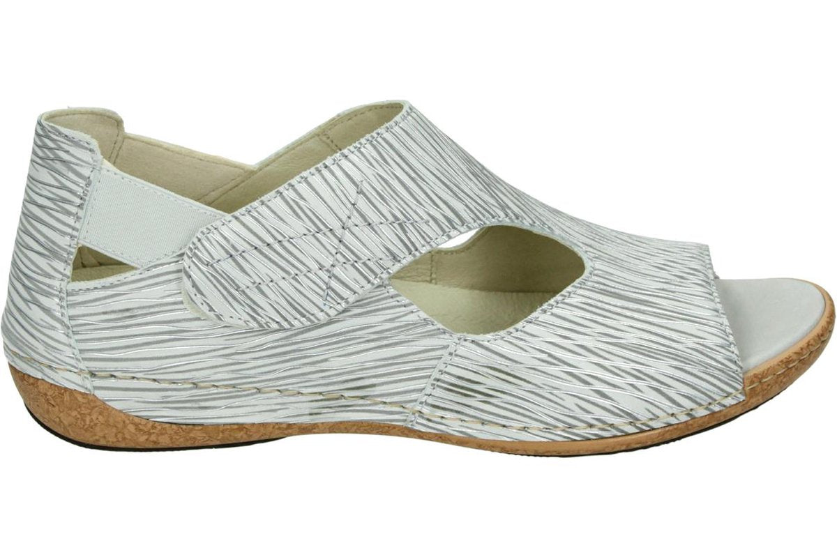 Waldläufer Dames Sandaal 342004-140-149 Offwhite/Silver - Heliett Wijdte H - Maat 5