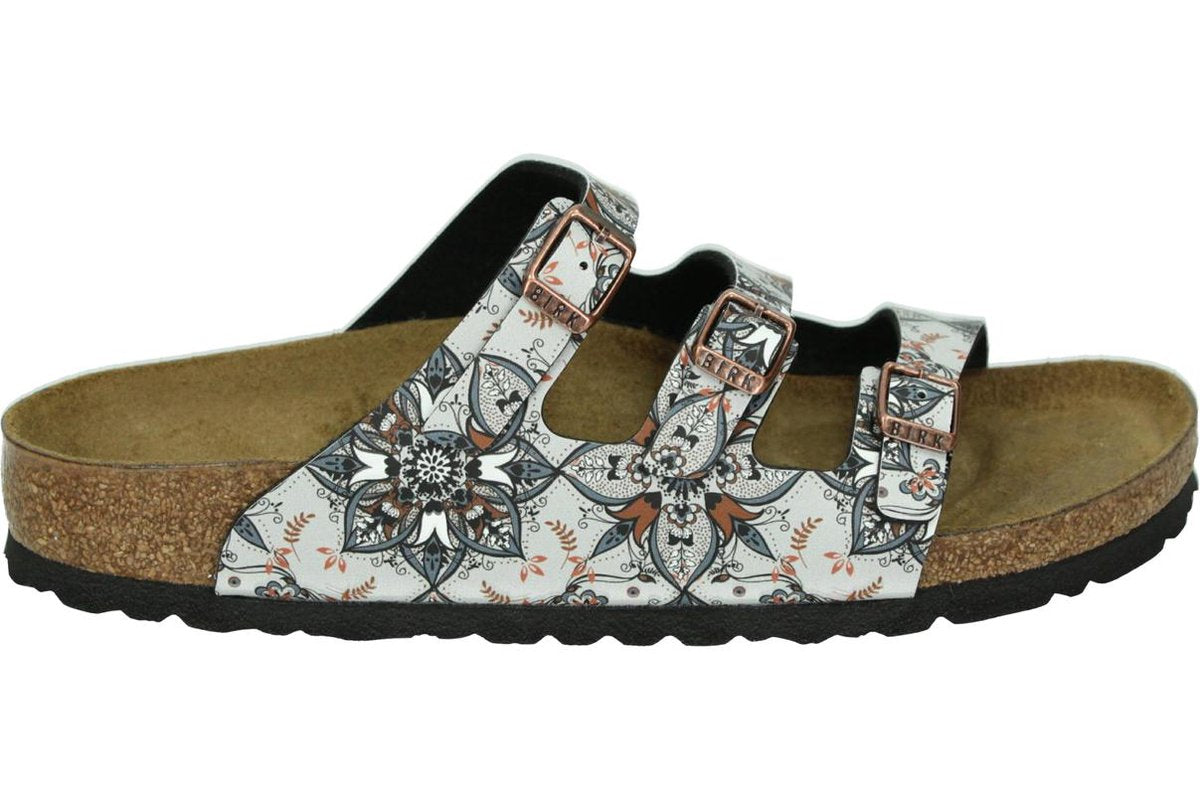 Birkenstock Vrouwen Slippers Kleur: Wit/beige Maat: 35