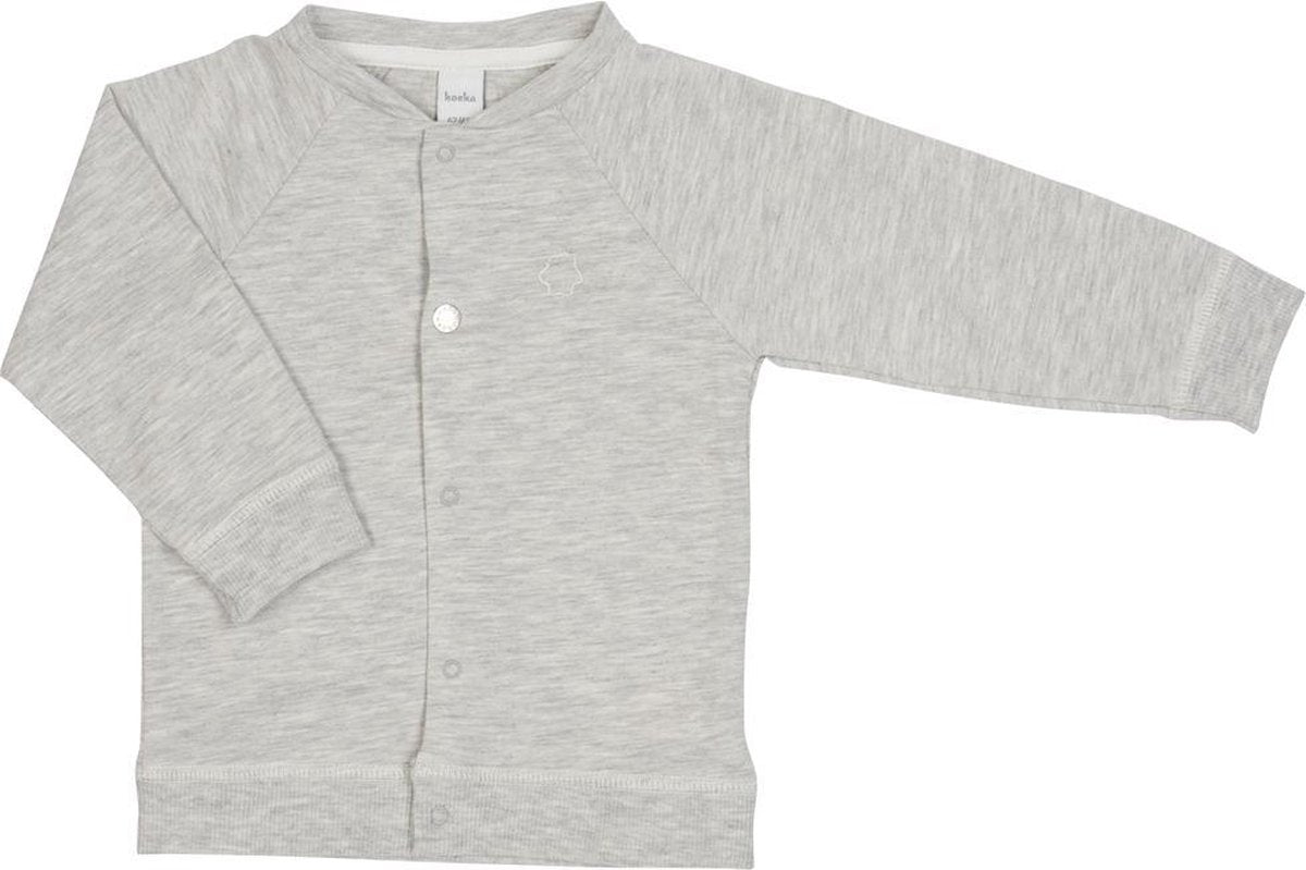 Koeka - Baby vestje Pip - 50/56 - White Grey