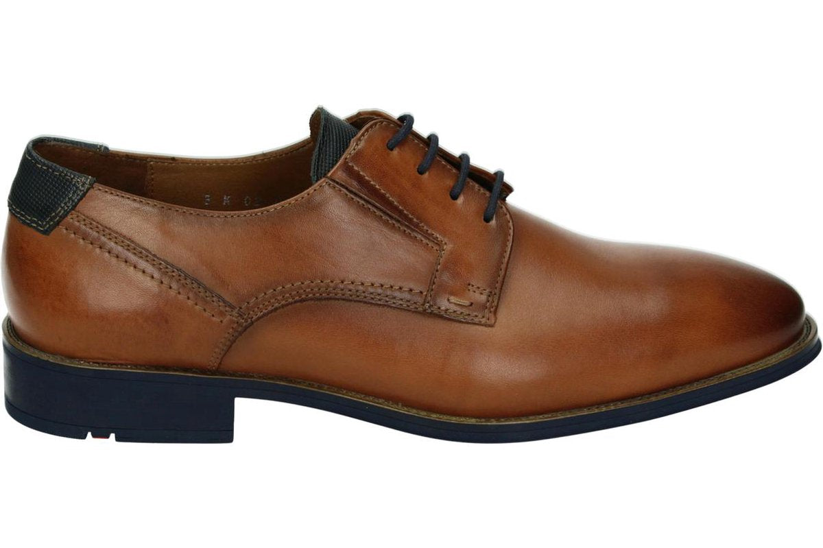 Lloyd Shoes Mannen Veterschoenen Kleur: Cognac Maat: 40.5