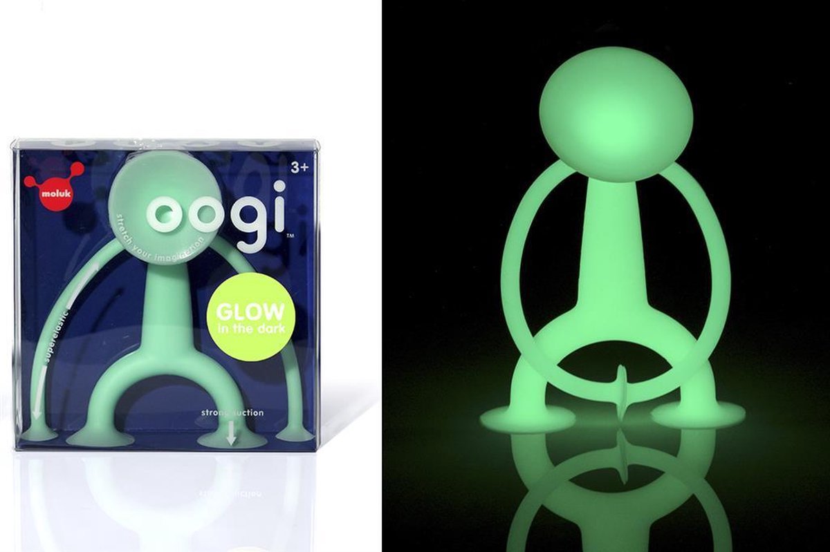 Moluk Oogi Glow In The Dark Actiefiguur Groen 13 Cm