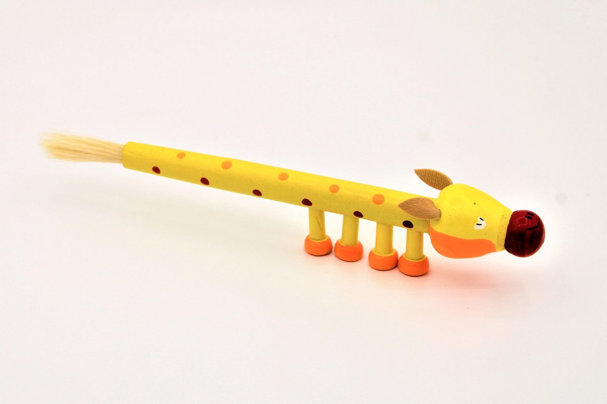 kwast Giraffe hout voor lijm en verf