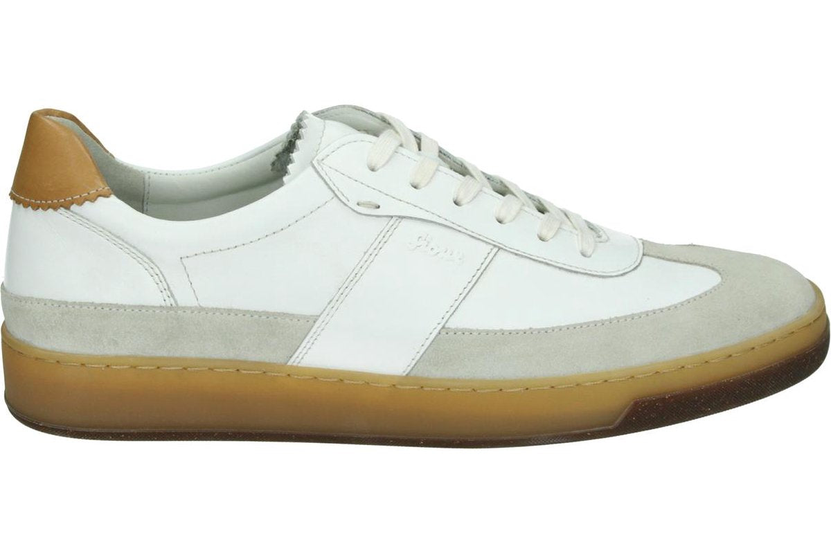 Sioux HOPPER-HE-700 - Volwassenen Heren sneakersVrije tijdsschoenen - Kleur: Wit/beige - Maat: 45