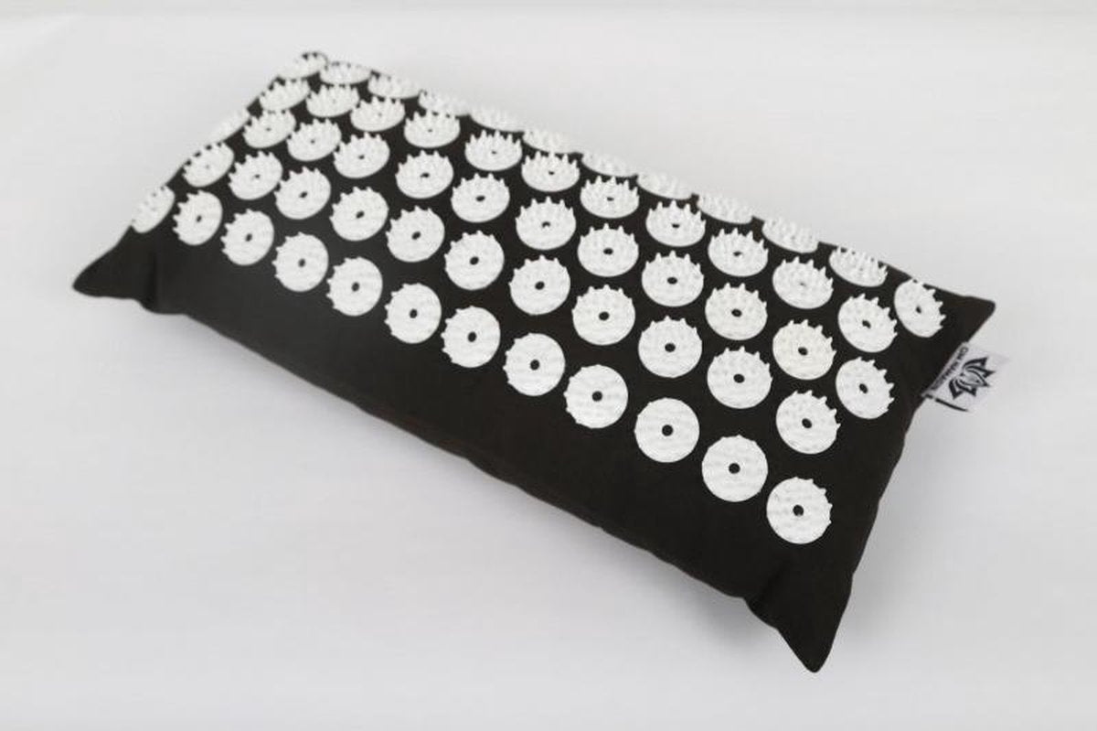 Om Namaste Spijkermat - Acupressuur mat - Acupressure mat – kussen - nekkussen- Zwart -Gratis verzending!!