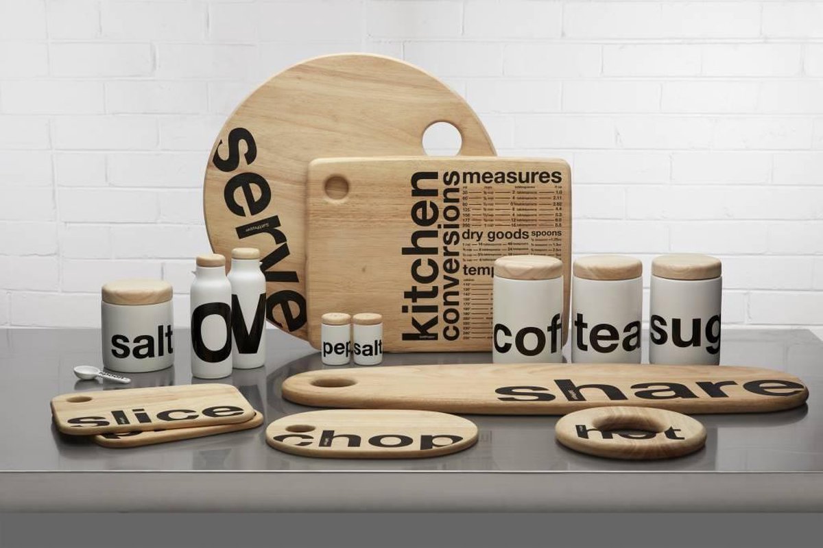 S&P LOFT snijplank 'Kitchen conversations' 40x30 cm