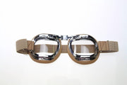 Halcyon mark 46 creme motorbril helder glas