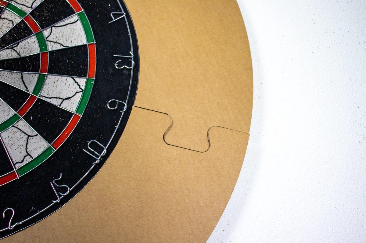 KarTent - Kartonnen Dartbord Beschermingsring - Duurzaam Karton