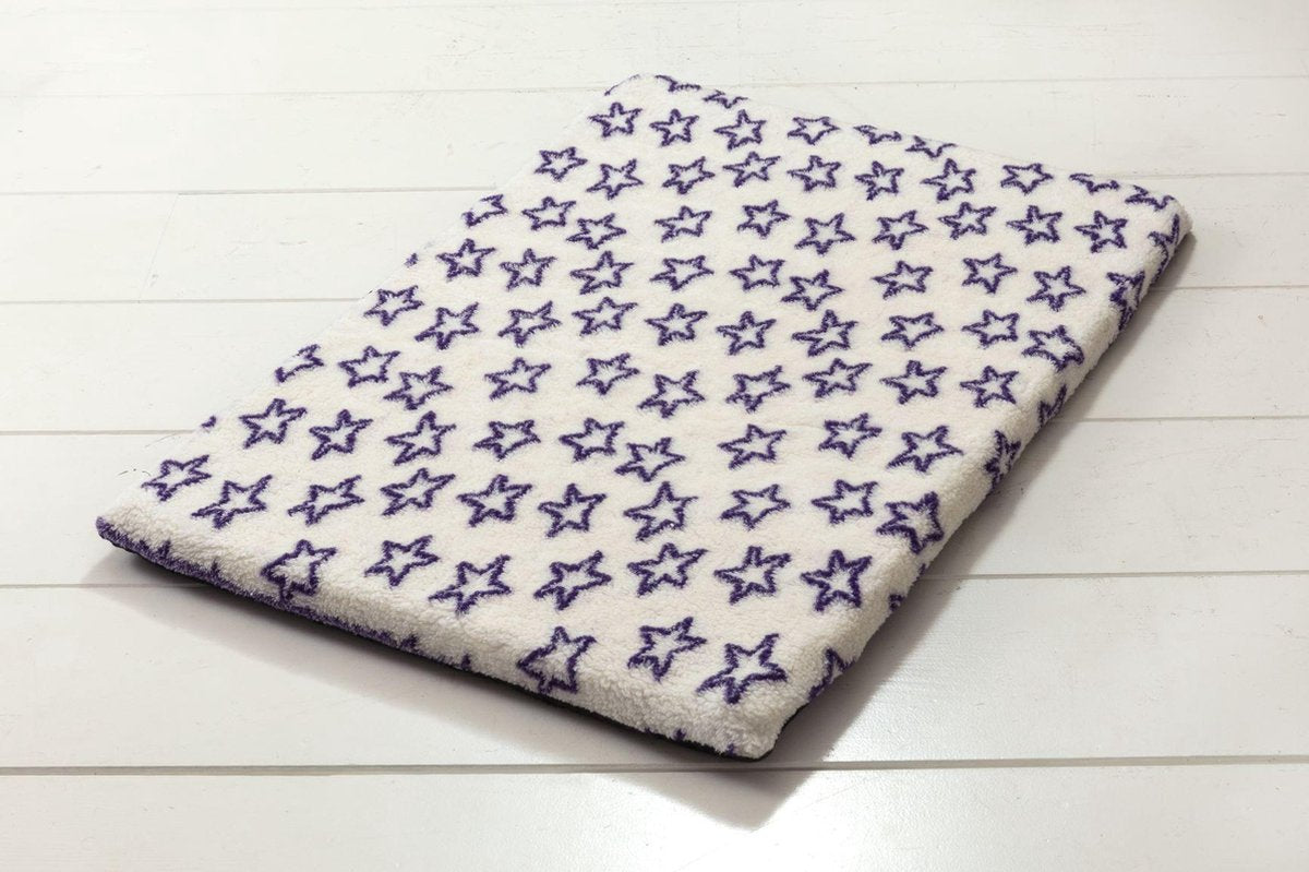 Lovely Nights benchkussen stars purple  78x55
