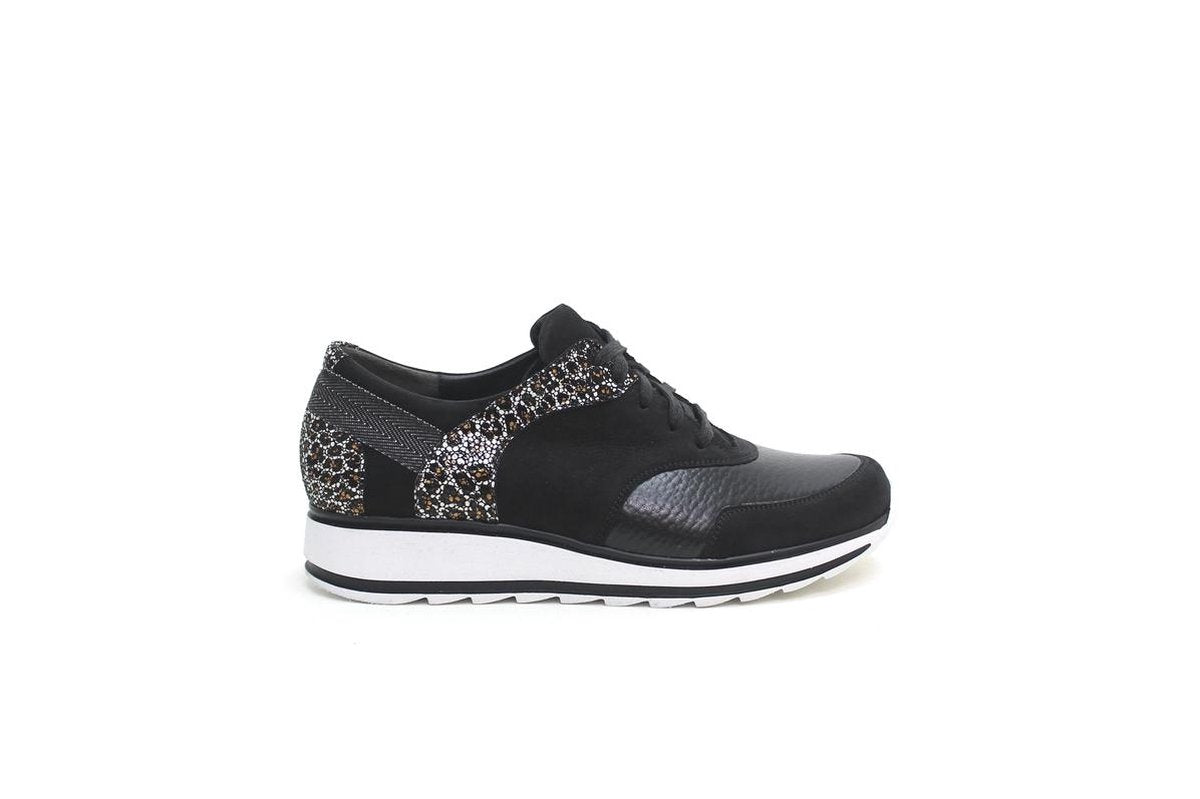 Durea Sneaker Zwart Combi 6225