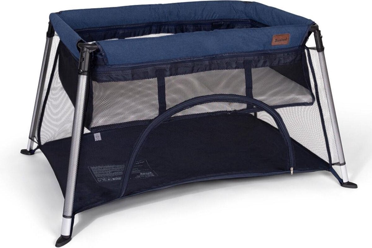 Baninni Campingbed - Reisbed Salento Blauw (incl. bodemverhoger)