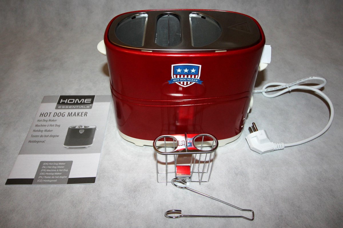 Hotdog maker 650W Rood - It's hotdog time